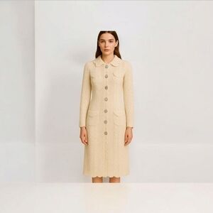 Tracy Reese for Anthropologie Crochet Occasion Cardigan Size M